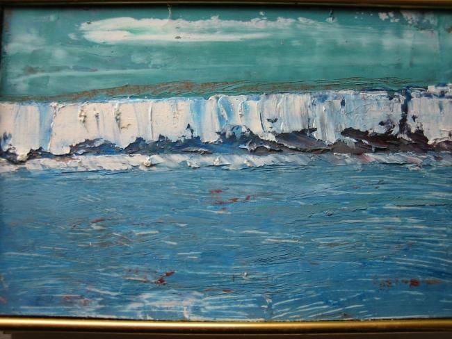 Pittura intitolato "white cliffs of Dov…" da Fabiola Tantanini, Opera d'arte originale