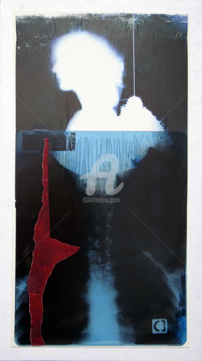Collagen mit dem Titel "force-d-ame-06i2014…" von Fabrice Jac, Original-Kunstwerk