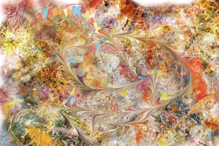 Digital Arts titled "Sombre" by Fabrice Huguenin-Virchaux, Original Artwork, Digital Painting