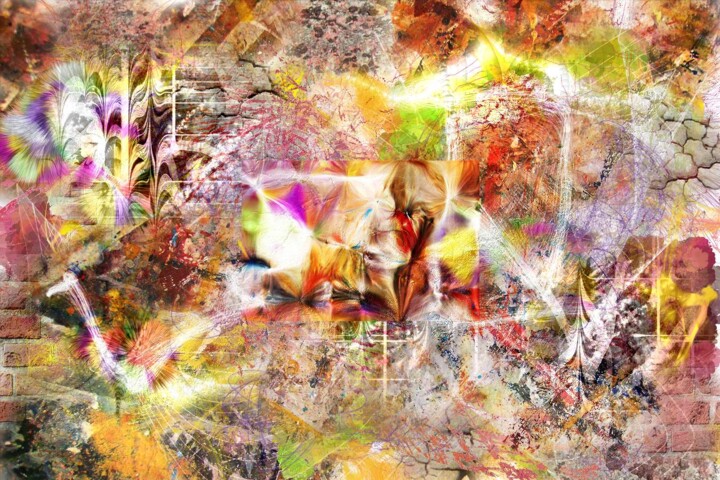 Digital Arts titled "Amalgame" by Fabrice Huguenin-Virchaux, Original Artwork, Digital Painting