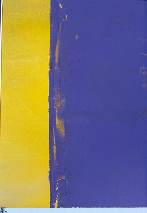 Ζωγραφική με τίτλο "horizon suspendu 7" από Fabrice Janvier, Αυθεντικά έργα τέχνης, Ακρυλικό