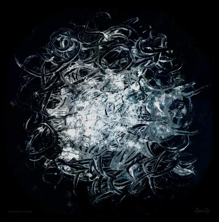 Цифровое искусство под названием "Il[s] - 26I10I21" - Fabrice Rivière, Подлинное произведение искусства, Цифровая живопись