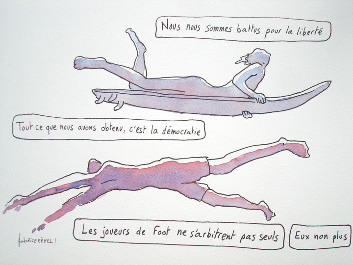 Peinture intitulée "nousnous-sommes-bat…" par Fabrice Réhel, Œuvre d'art originale