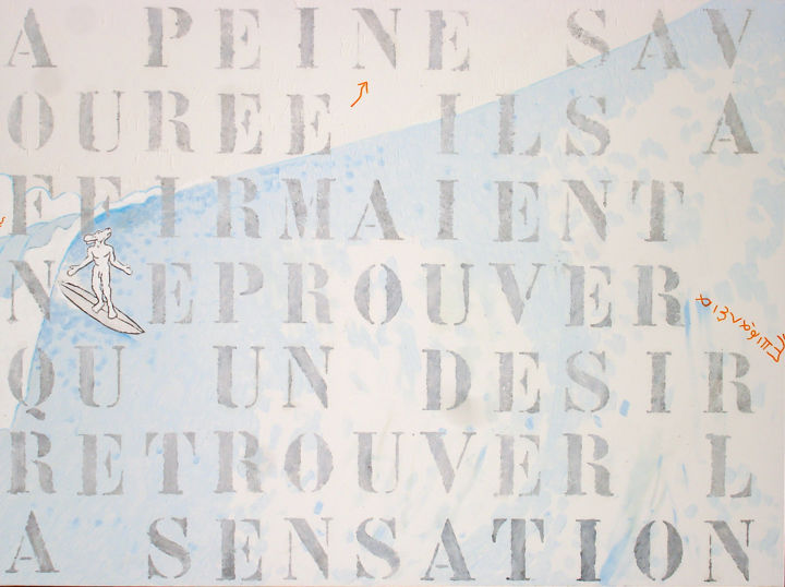 Painting titled "A peine savourée, i…" by Fabrice Réhel, Original Artwork, Acrylic