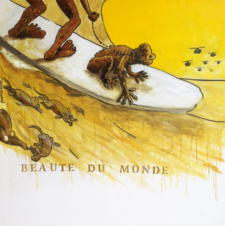 Peinture intitulée "Beauté du Monde" par Fabrice Réhel, Œuvre d'art originale, Huile