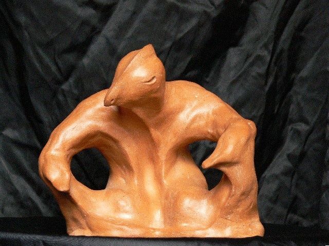 Sculpture titled "Il Dio Uccello" by Fabrizio Paris, Original Artwork
