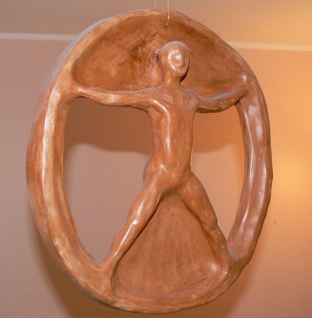 Sculpture titled "Uomo" by Fabrizio Paris, Original Artwork
