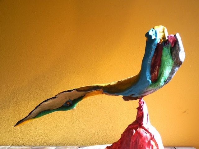 Sculpture titled "Napisamar" by Fabrizio Paris, Original Artwork, Wood