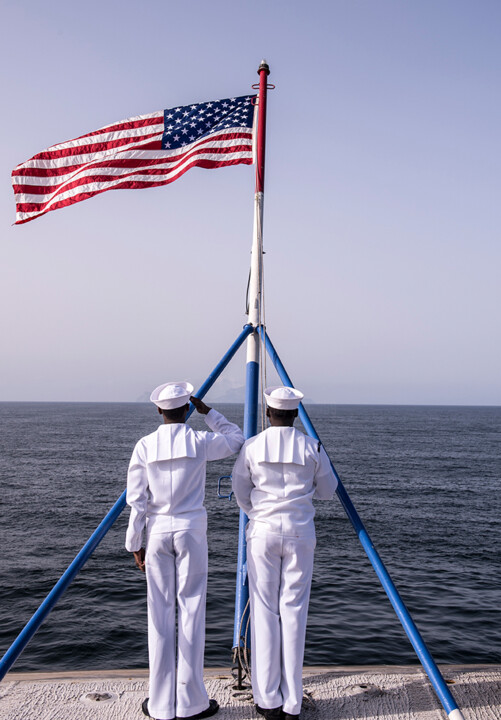 Photography titled "American flag raisi…" by Fabrizio Villa, Original Artwork, Digital Photography