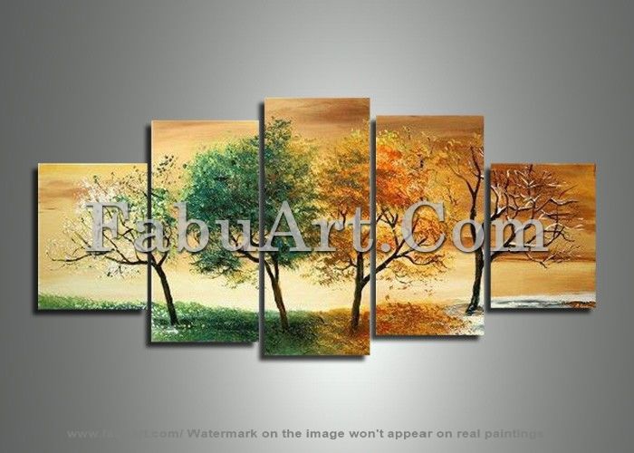 Painting titled "Nature Art - Four S…" by Amanda Eck, Original Artwork