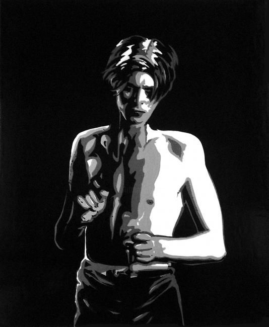 Painting titled "David Bowie" by Fabulosfab, Original Artwork