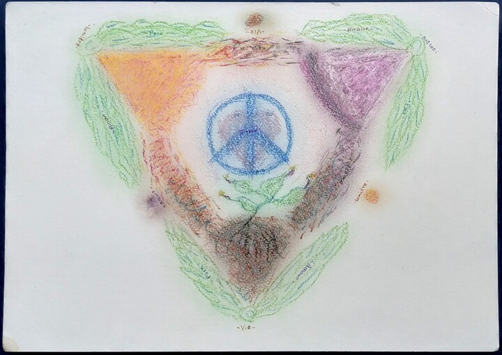 Drawing titled "l.o.v.p.a" by Fadiese, Original Artwork, Wax