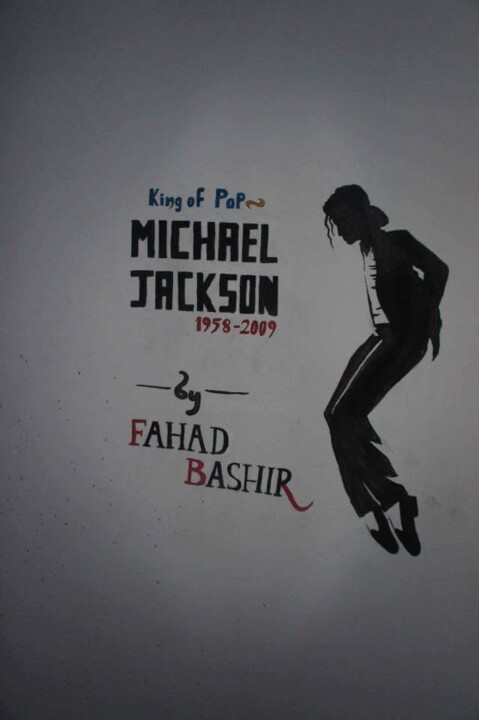 Painting titled "Michael Jackson on…" by Fahad Mj, Original Artwork