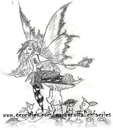 Drawing titled "Fairy" by Skye Euturess, Original Artwork
