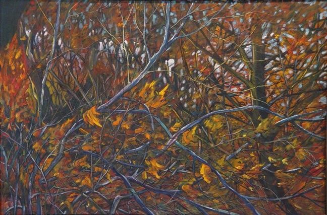 Картина под названием "Where I used to walk" - Jody Fallon, Подлинное произведение искусства, Масло