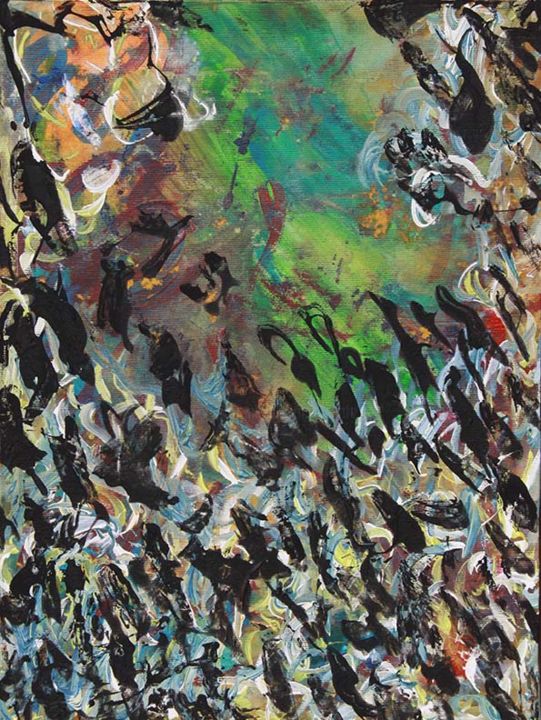 Painting titled "INNOVATIVE ART N°05…" by Stefano Fanara, Original Art, Acrylic
