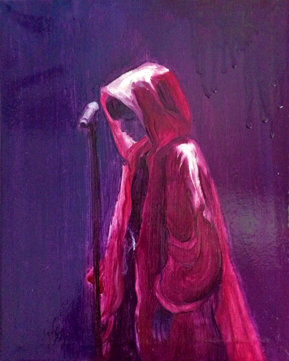 Painting titled "loneliness" by Fangyuan Zhang, Original Artwork, Oil