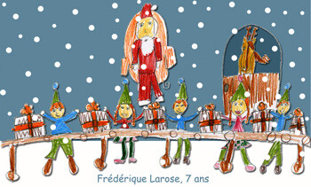 Dibujo titulada "Frédérique Larose,…" por Fanie Lefebvre (Multicol'Art), Obra de arte original