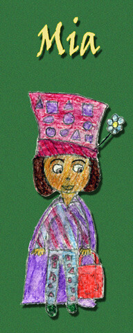 Digital Arts titled "Mia Pensirini, 9 ans" by Fanie Lefebvre (Multicol'Art), Original Artwork