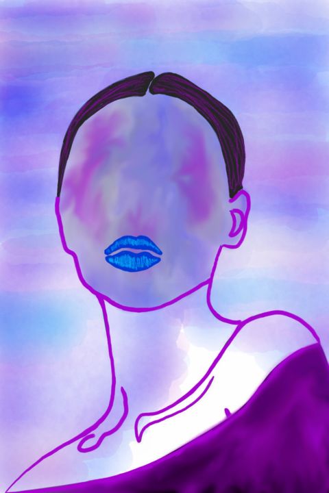 Arts numériques intitulée "Violet" par Estefania Leal, Œuvre d'art originale, Vidéo