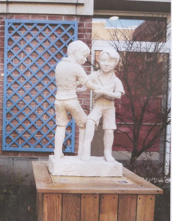 Escultura intitulada "Jeux d'enfants" por Fanny Leurent, Obras de arte originais, Terracota