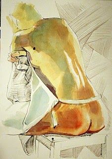 Pintura intitulada "aguarela" por Fanny Vieira, Obras de arte originais