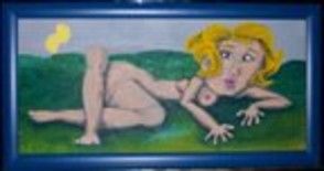 Painting titled "Bizarre sensualité 1" by Fanny, Original Artwork