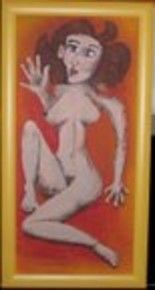 Painting titled "Bizarre sensualité 2" by Fanny, Original Artwork