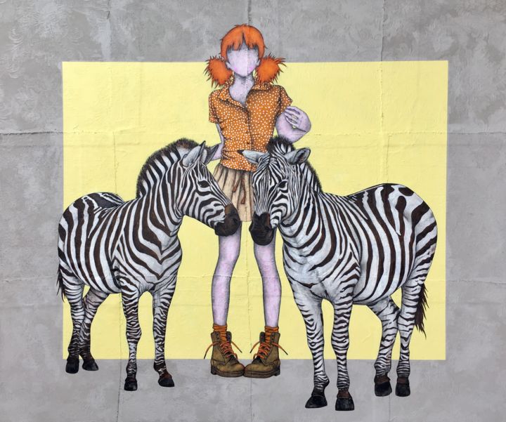 Painting titled "Io sono Africa" by Roberto Fantini, Original Art, Acrylic