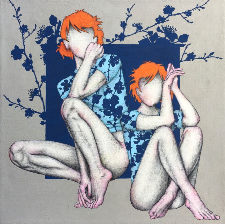 Painting titled "Speak low if you sp…" by Roberto Fantini, Original Art, Acrylic