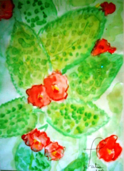 Pintura intitulada "botaniqua" por Free Butterfly, Obras de arte originais