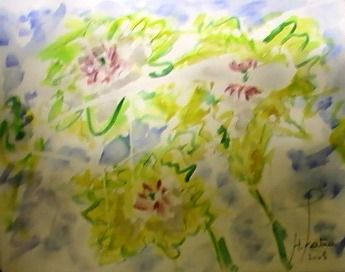 Painting titled "flowers1.JPG" by Free Butterfly, Original Artwork