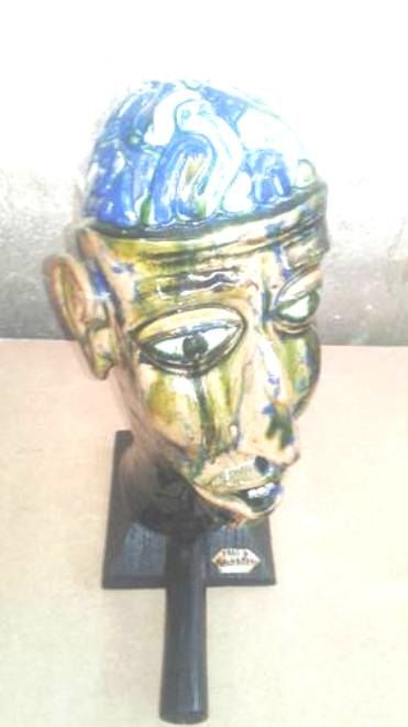 Sculpture intitulée "sculpture en bois e…" par Farej, Œuvre d'art originale, Céramique