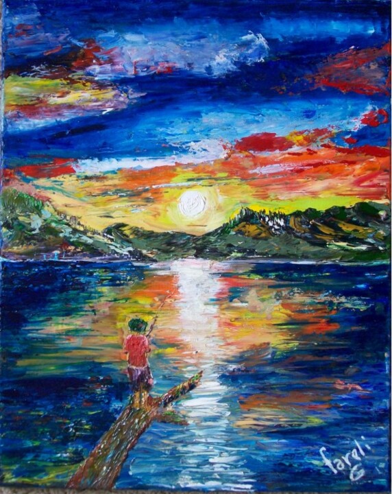 Painting titled "Perseverance" by Fareli, Original Artwork