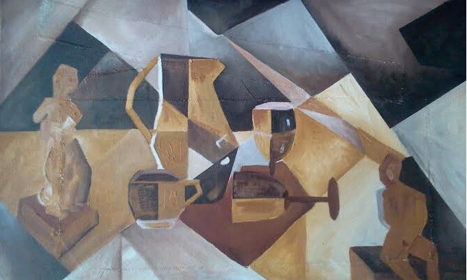 Malerei mit dem Titel "jarracopa" von Fareli, Original-Kunstwerk, Öl