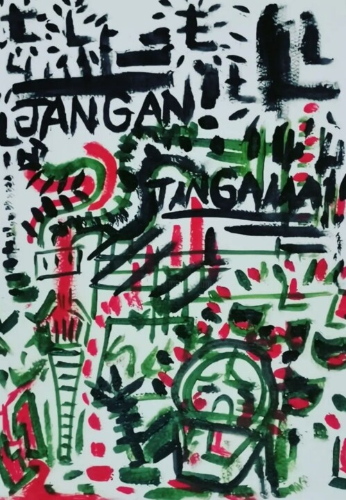Painting titled "Jangan" by Faris Rozlin, Original Artwork, Acrylic