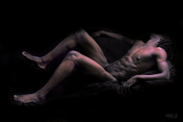 Photographie intitulée "AFRICAN NUDE" par Fatch, Œuvre d'art originale, Photographie numérique
