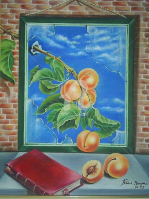 Pintura intitulada "Fruits de la saison" por Fatima Marques, Obras de arte originais, Óleo