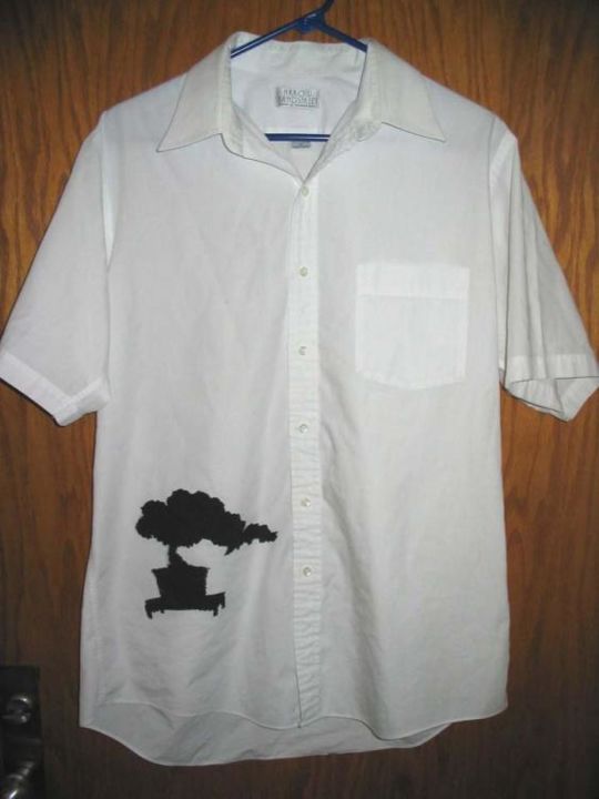 Peinture intitulée "Bonsai Shirt" par Fat Tony, Œuvre d'art originale