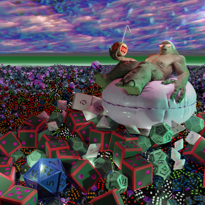 Digital Arts titled "dice pool" by Julien Rota, Original Artwork, 2D Digital Work