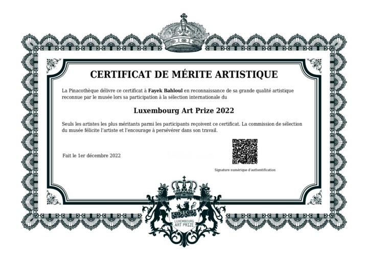 Digitale Kunst mit dem Titel "certificat du mérit…" von Eagles100, Original-Kunstwerk, 2D digitale Arbeit