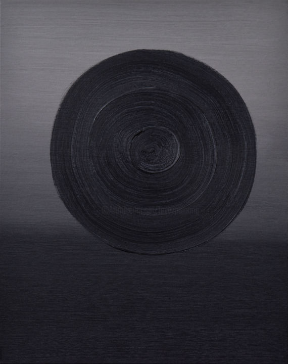Картина под названием "The Circle Theory #…" - Faye Zxz, Подлинное произведение искусства, Масло