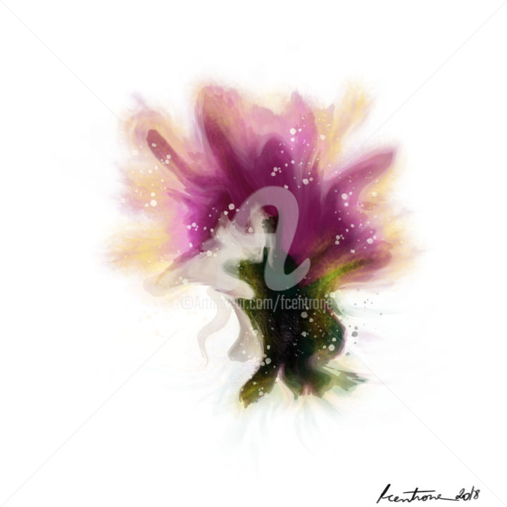 Arte digitale intitolato "Série Bouquet" da Fcentrone, Opera d'arte originale, Pittura digitale