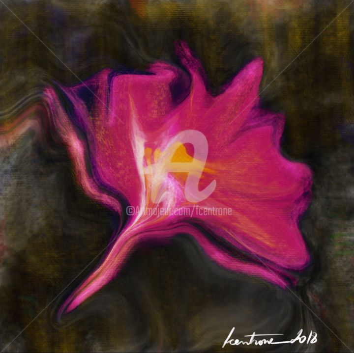 Digitale Kunst mit dem Titel "Série Fleurs du Tem…" von Fcentrone, Original-Kunstwerk, Digitale Malerei