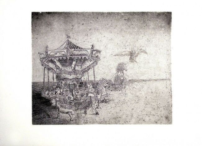 Отпечатки и Гравюры под названием "Manège 1" - François Crinel, Подлинное произведение искусства