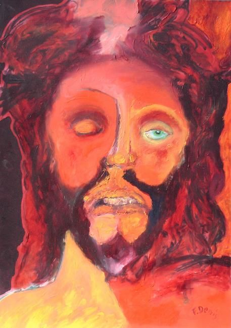 Malarstwo zatytułowany „Ecce Homo” autorstwa Francis Denis, Oryginalna praca