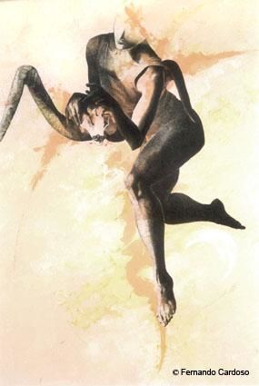 Disegno intitolato "Fantasma" da Fernando Cardoso, Opera d'arte originale