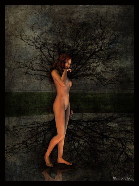 Digital Arts titled "Silence" by Fabienne Botte " Febee", Original Artwork, Digital Painting
