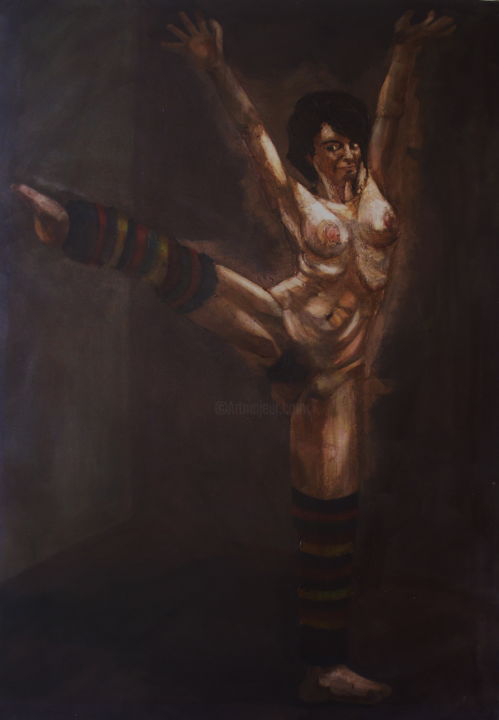 Pintura titulada "La bailarina" por Federico Pedro, Obra de arte original, Otro