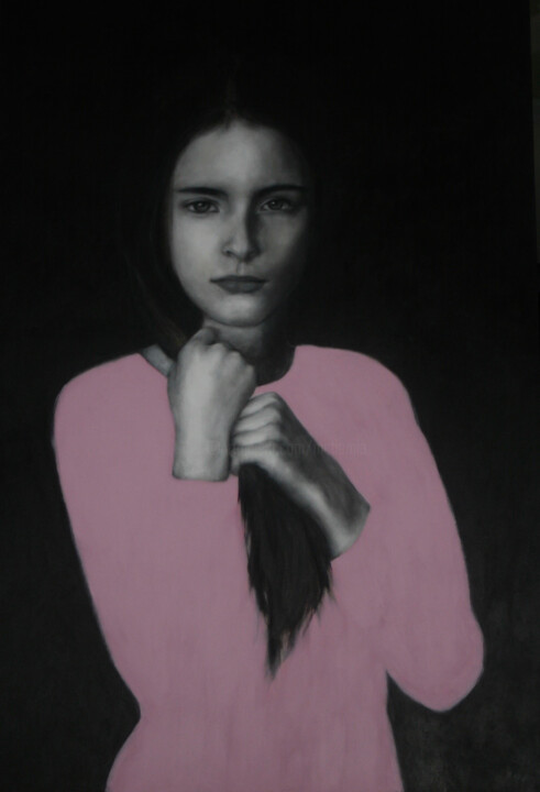 Pintura intitulada "L'adolescente" por Federica Belloli, Obras de arte originais, Acrílico